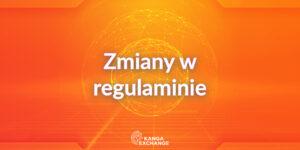 Zmiany w regulaminie