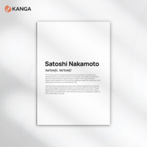 Plakat Satoshi Nakamoto - obrazek 1