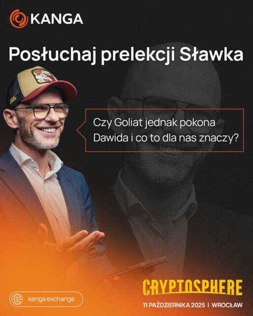 🏛️ Czy Goliat jednak pokona Dawida i co to dla nas znaczy? O ETF'ach, DATC i bankach centralnych w świecie Bitcoina 🧐
Nie przegap wizjonerskiej prelekcji CEO Kangi, Sławka Zawadzkiego, która odbędzie się 11.10.2025 o godzinie 16:45.
Dowiedz się, jaki wpływ na Bitcoina mają największe instytucje finansowe i decyzje regulacyjne 📈
Bilety i pełna agenda: cryptosphere.pl @cryptospherepl
#Bitcoin #ETFy #BankiCentralne #Wiedza #SławekZawadzki #CryptoSphere
