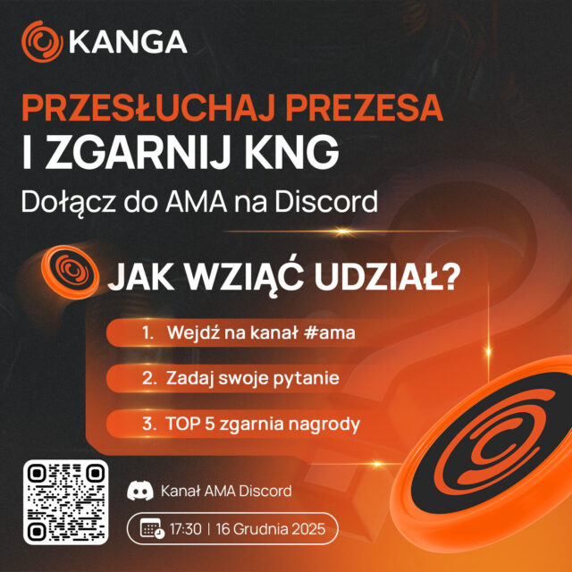 🕵️♂️ PRZESŁUCHAJ PREZESA I ZGARNIJ KNG!
Macie trudne pytania do Sławka? To jest ten moment
Ogłaszamy konkurs na TOP 5 pytań do CEO
Autorzy najciekawszych lub najtrudniejszych pytań zgarniają pakiety po 10 KNG!
Jak wziąć udział
Wbij na nasz Discord.
Zadaj pytanie na kanale #AMA.
Bądź z nami na żywo 16 grudnia o 17:30.
Zadaj pytanie już teraz!
👉 Link do Discorda znajdziesz w bio!